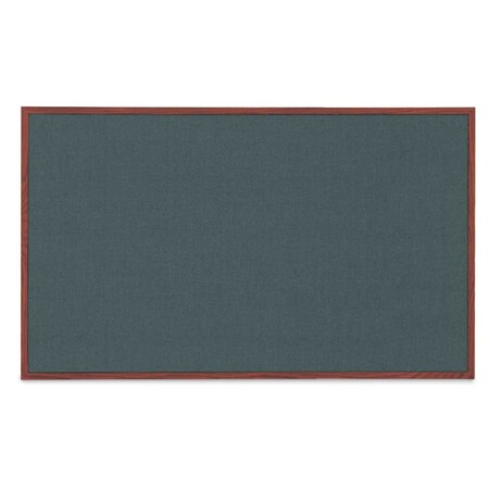 United Visual Products Combo Board, 36"x24", Bronze Frame/Black Porcelain & Forbo UVDECORK3624BZ-BLKPORC-FORBO